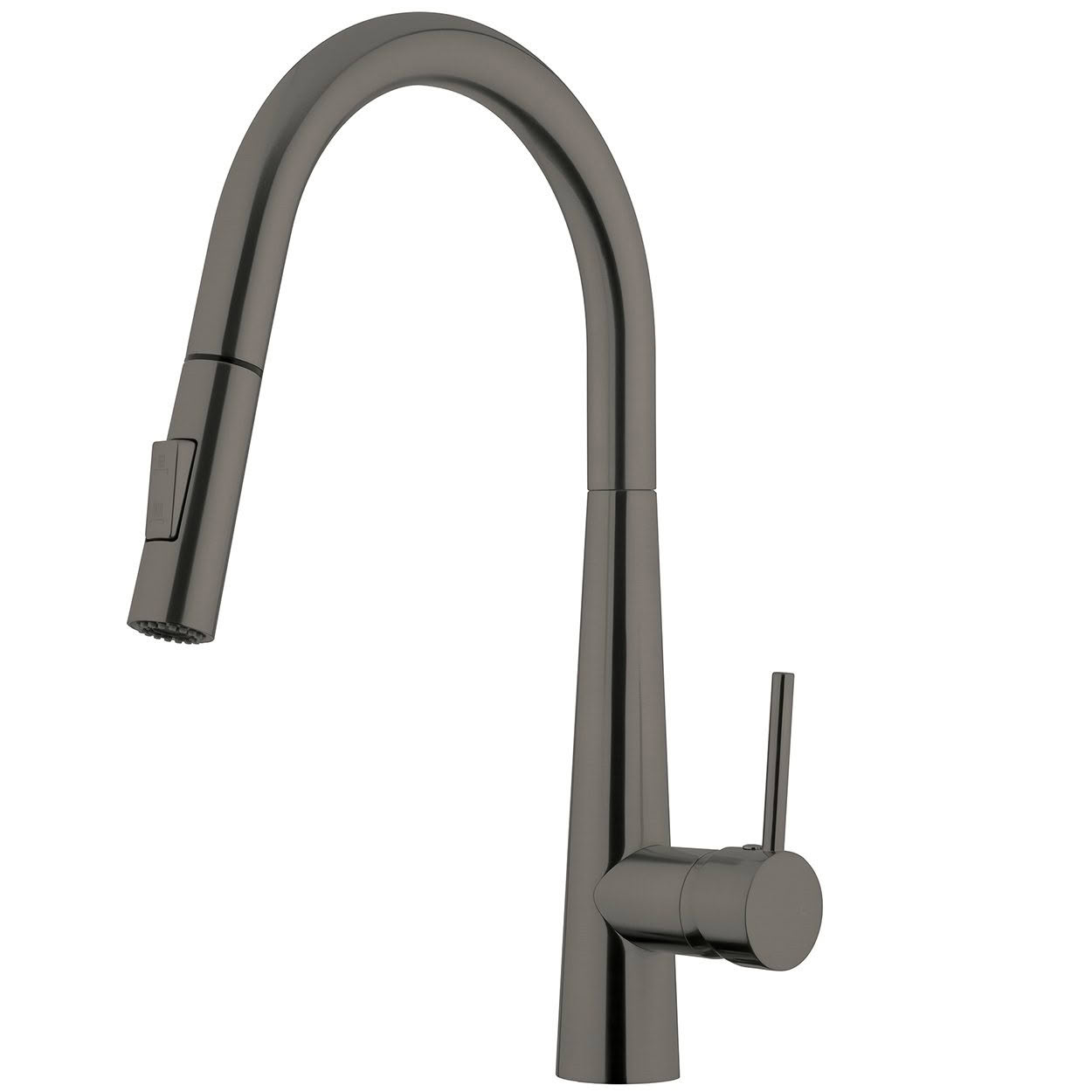 ESS13BG E-Steel Gooseneck Pull Down Sink Mixer in Brushed Gunmetal