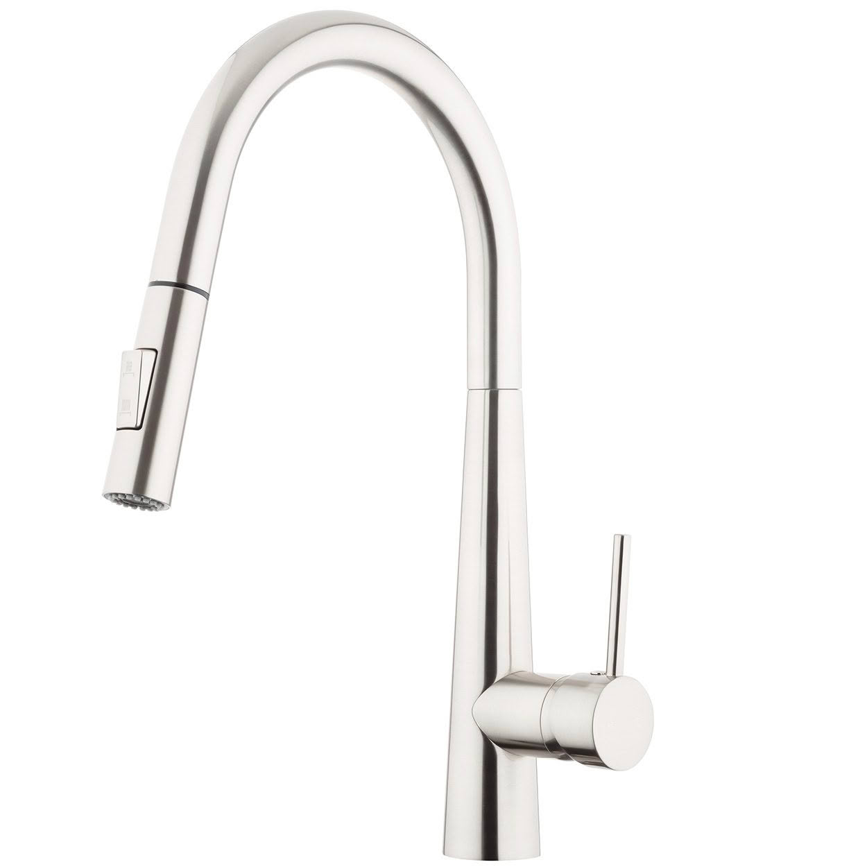 ESS13LFCH E-Steel Gooseneck Pull Down Sink Mixer in Chrome