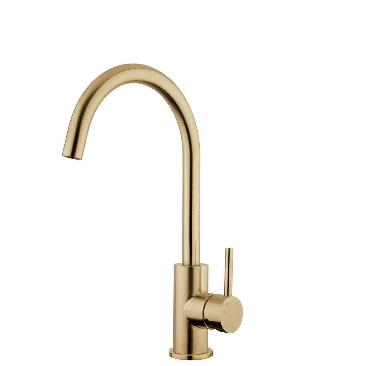 LE TAP MINIMO II Gooseneck Sink Mixer - Cold Start - Brushed Brass (PVD)