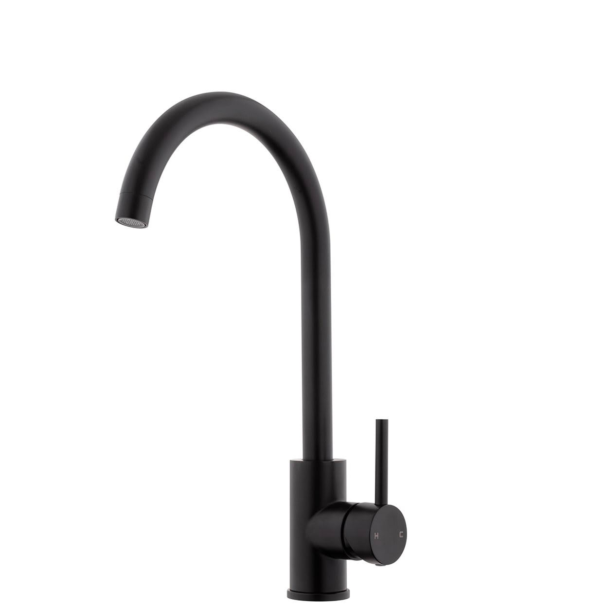 LE TAP MINIMO II Gooseneck Sink Mixer - Cold Start - Matte Black