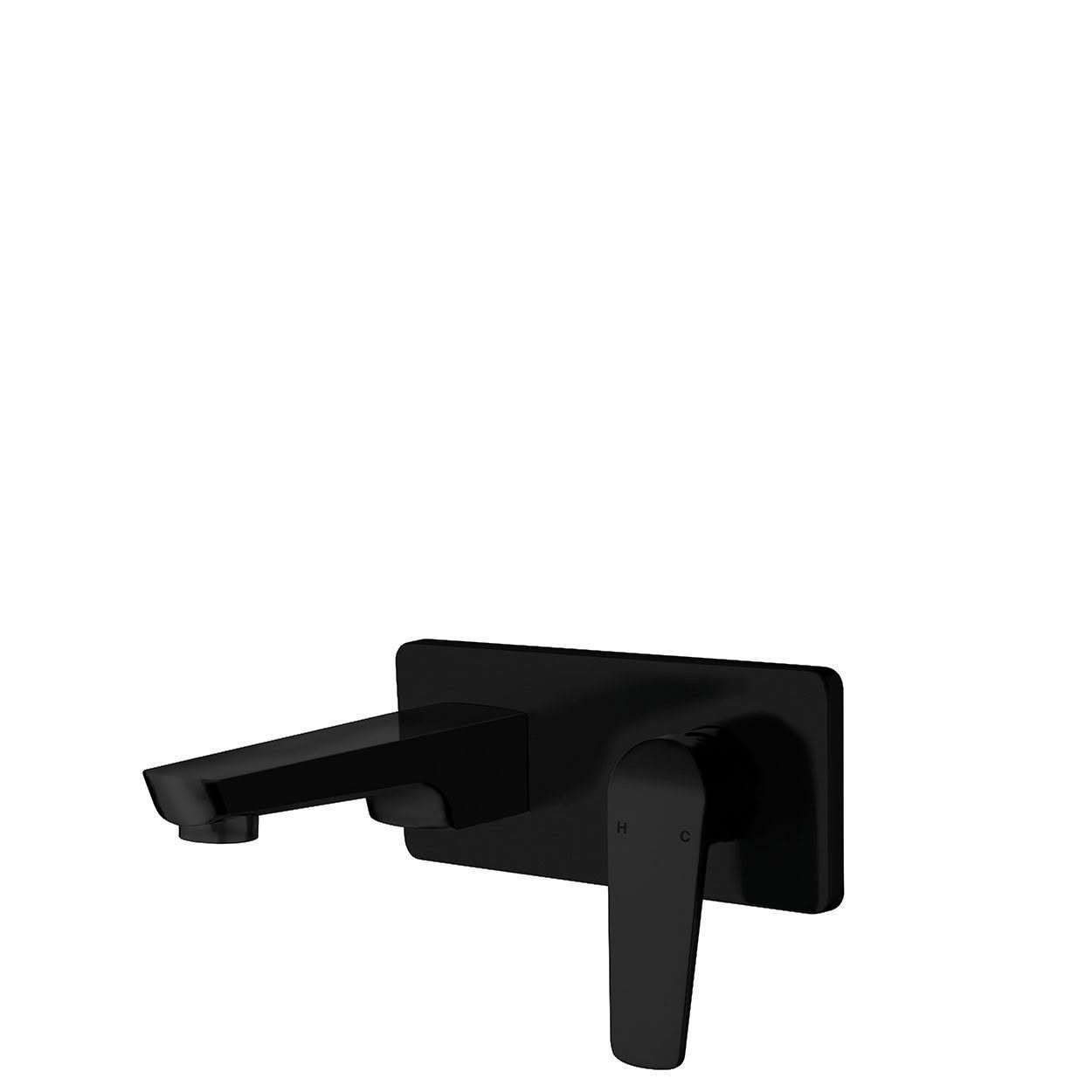 NORTH Wall Mounted Bath Mixer - Matte Black