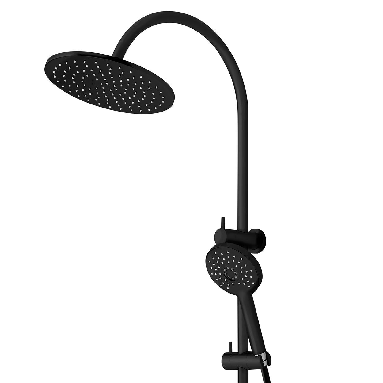 NORTH Double Head Shower - Matte Black