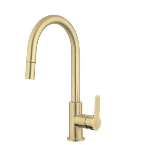 PUR13BB Purity Emotion Pulldwon Sink Mixer Brushed Brass