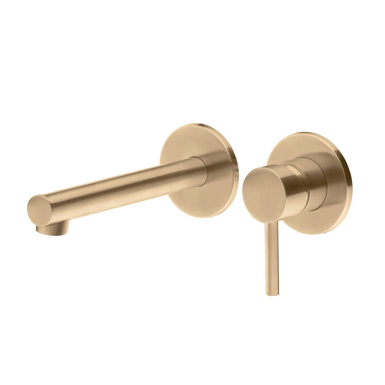 REEF Wall Mounted Basin Mixer - Brushed Brass (PVD)