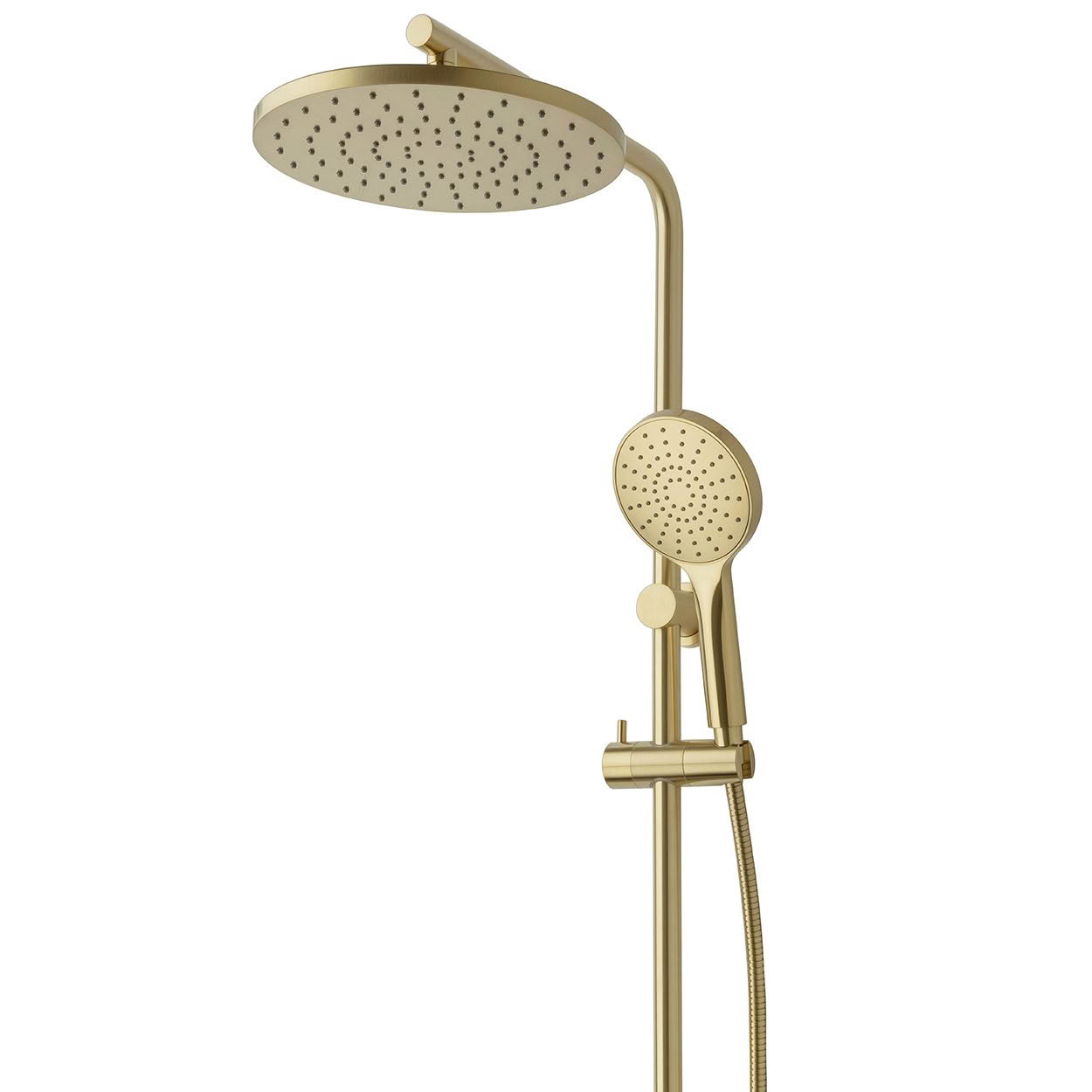 REEF Double Head Shower - Brushed Brass (PVD)