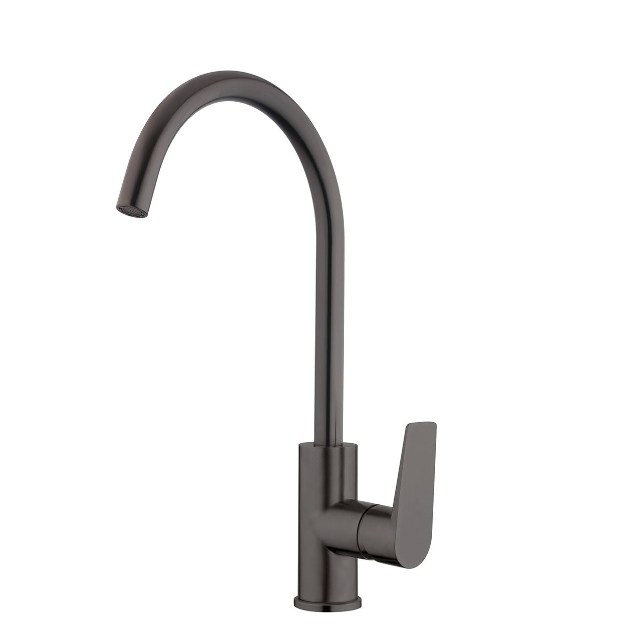 VNA15BG Vienna Gooseneck Sink Mixer in Brushed Gunmetal