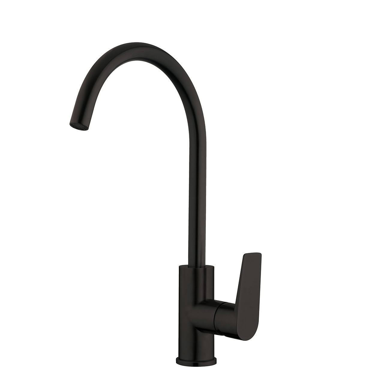 VNA15BK Vienna Gooseneck Sink Mixer in Matte Black